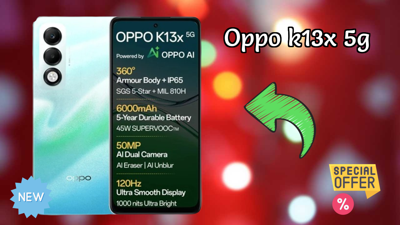 OPPO K13x 5G Display Size: 6.67 Inches (16.94 Cm) Screen Review